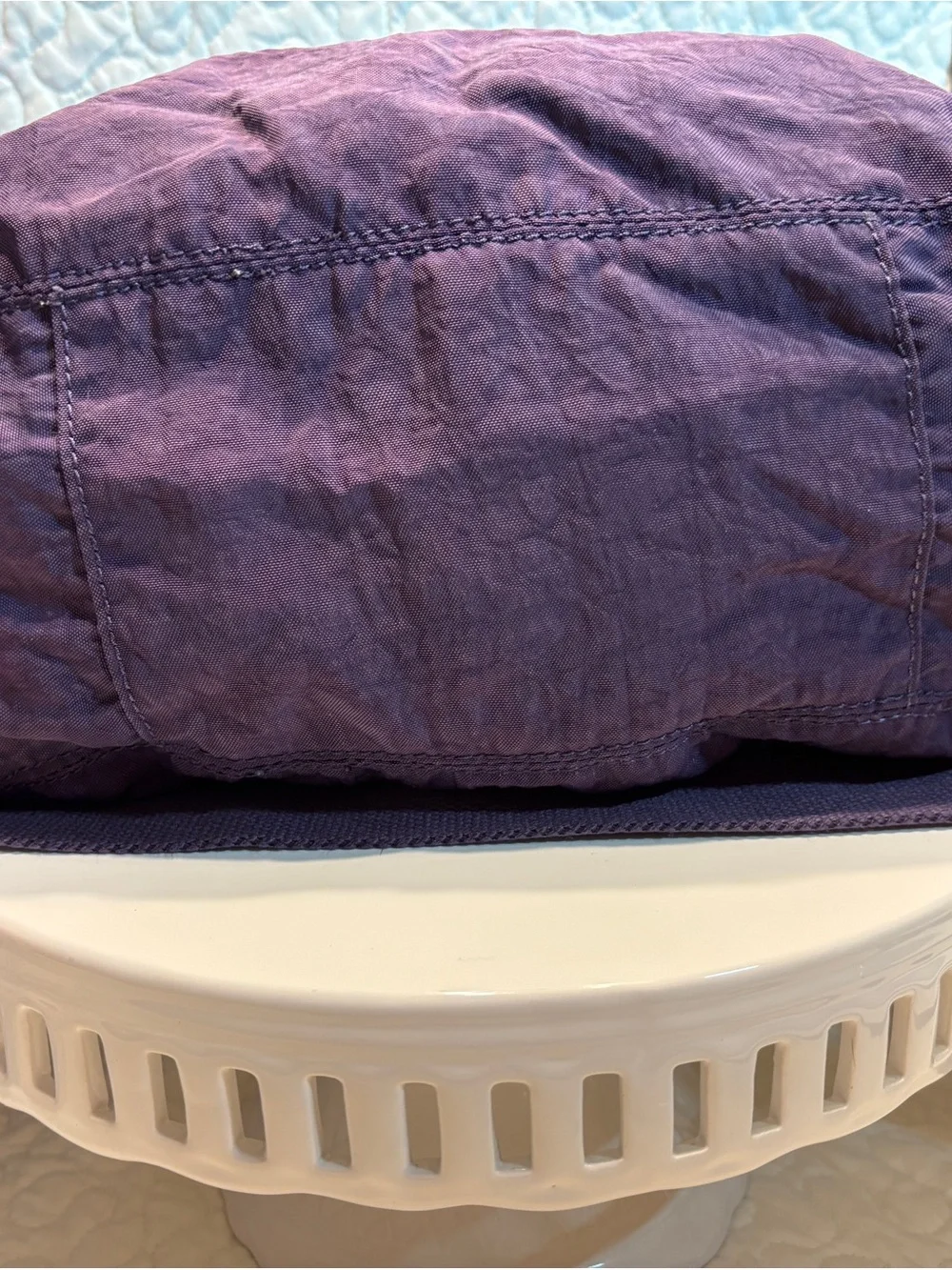 ✔️Kipling Purple Nylon Hobo Shoulder Bag